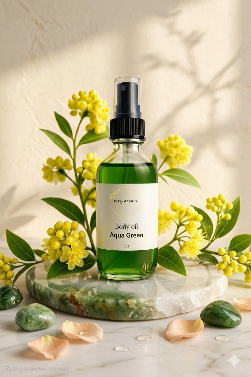 Aqua Green Body Oil